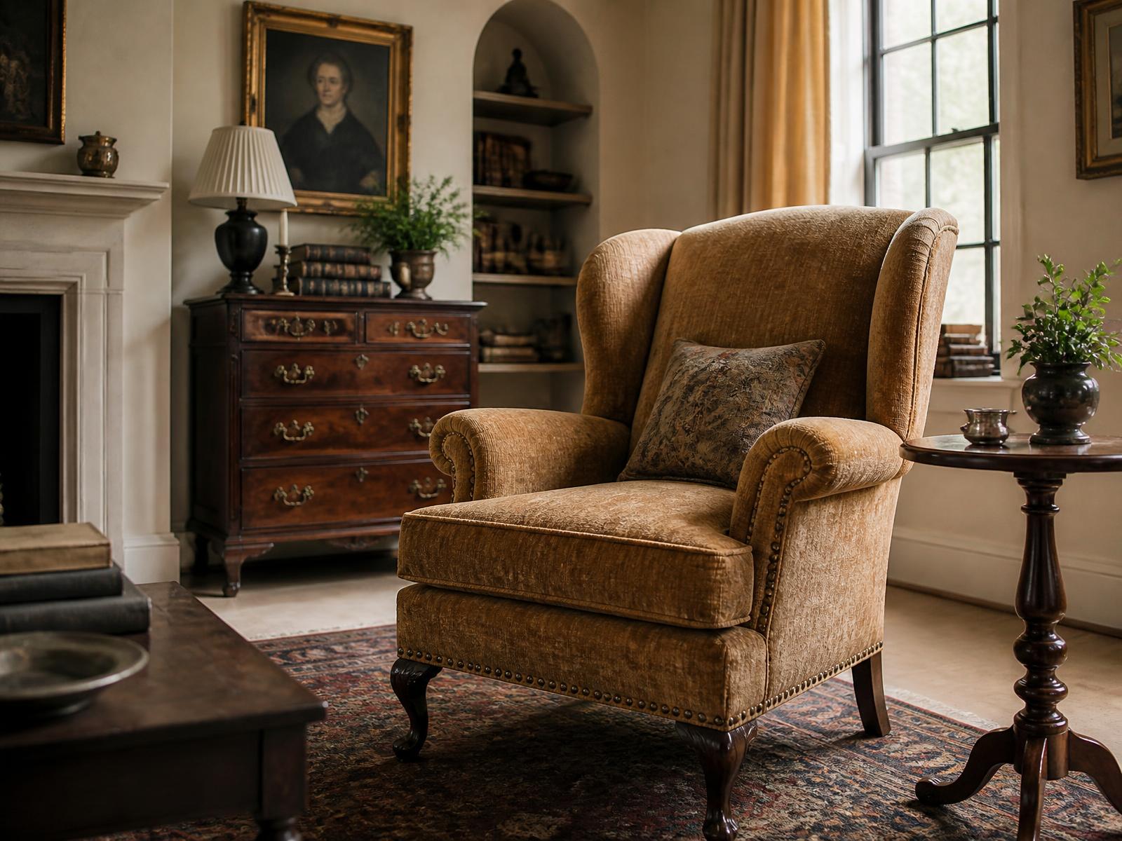 Belgrave House upholstered in Chenille